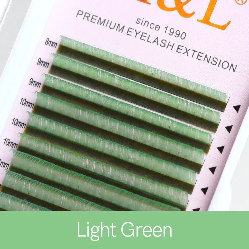 H&L New C/D/CC Curl 0.07 mm Mix Length False Lashes Eyelash Individual Colored Lashes Faux Eyelash Extensions - 24 Timmar Deals