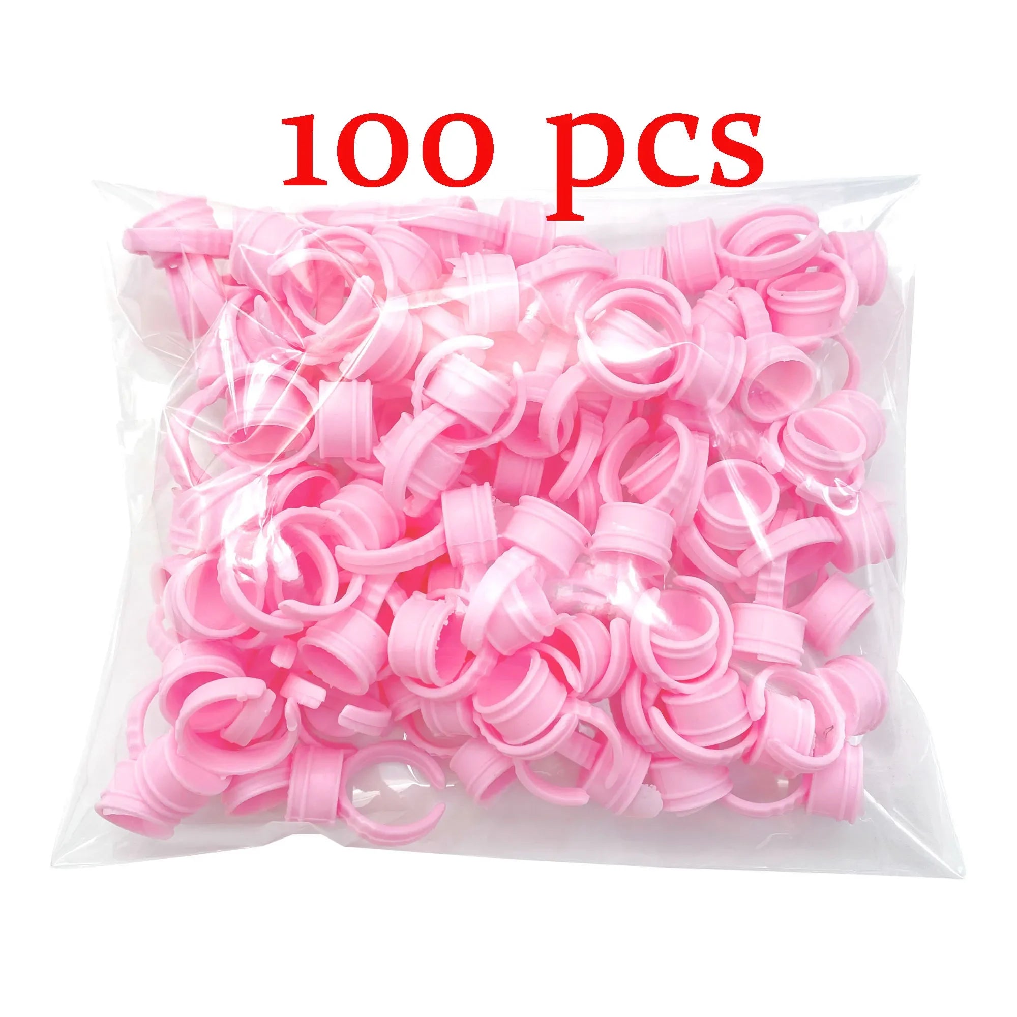 50/100 st Engångs ögonfranslim Cup Ringar Hållare Behållare Tatuering Pigment Ögonfransförlängningsverktyg Lash Supplies - 24 Timmar Deals