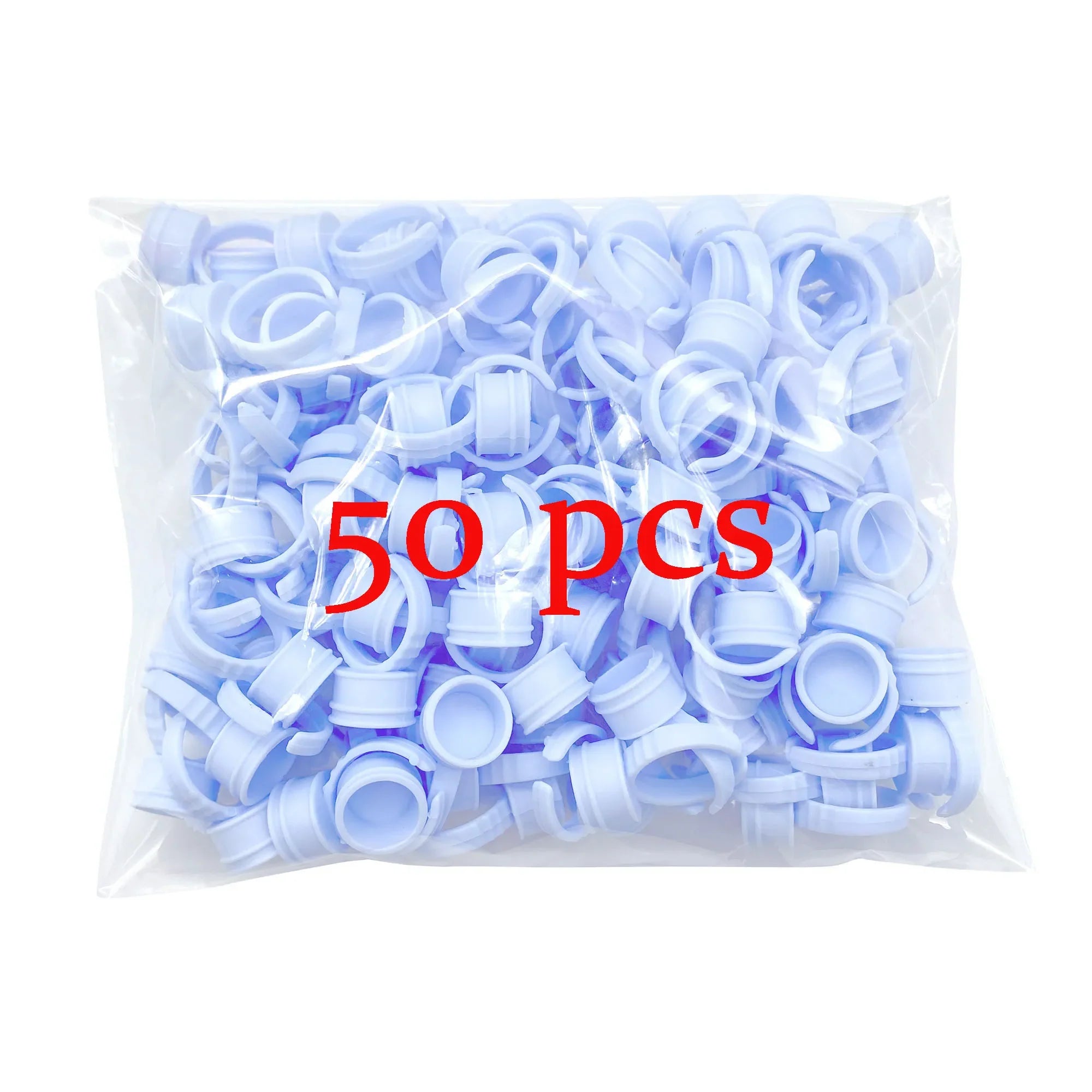 50/100 st Engångs ögonfranslim Cup Ringar Hållare Behållare Tatuering Pigment Ögonfransförlängningsverktyg Lash Supplies - 24 Timmar Deals