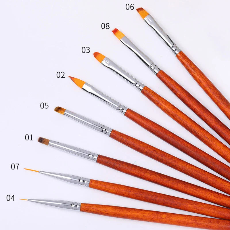 1 st Nail Art Ritning Målning Penna Tunn Rand Blomma Carving Liner Pensel - 24 Timmar Deals