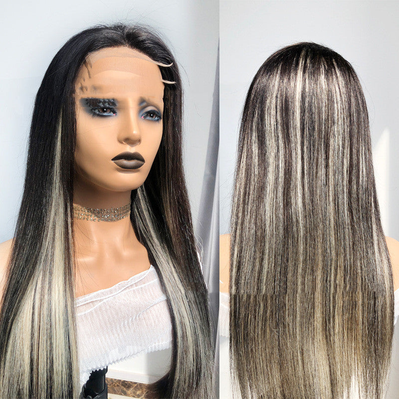 Reality Wig Headgear Lace Headgear Straight  Body Wave Human Hair Wigs - 24 Timmar Deals