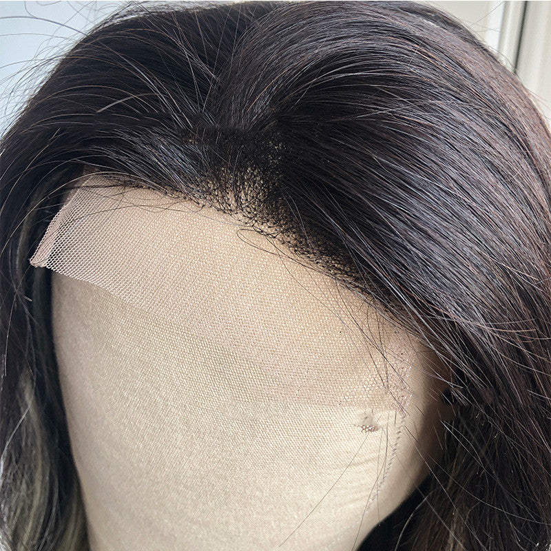 Reality Wig Headgear Lace Headgear Straight  Body Wave Human Hair Wigs - 24 Timmar Deals
