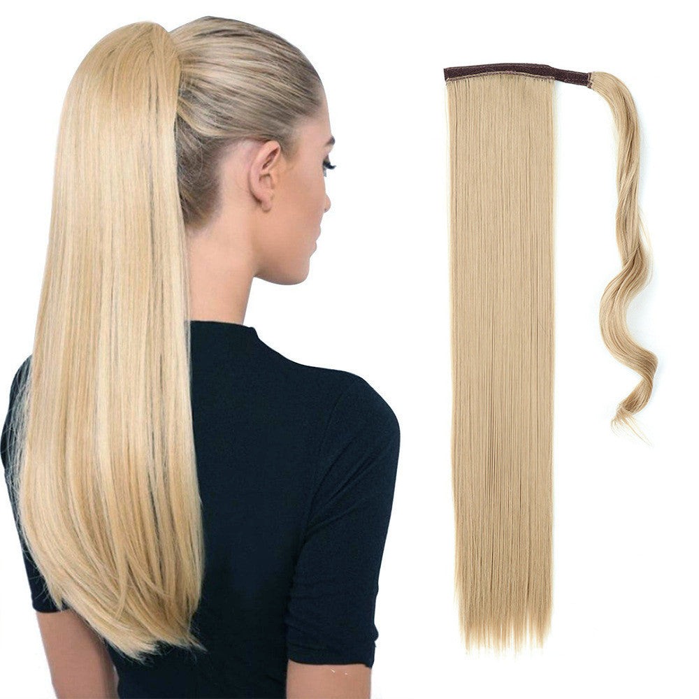 Chemical Fiber Invisible Velcro Ponytail High Temperature Wire Winding Ponytail - 24 Timmar Deals