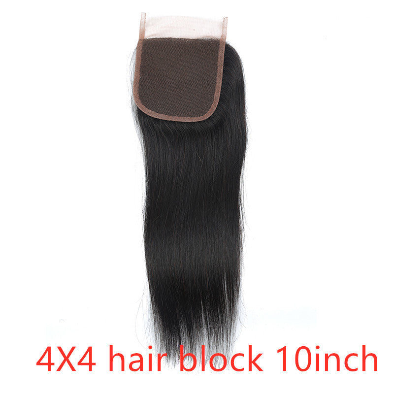 Real human hair straight wave human hair hair curtain natural color wig hair extension - 24 Timmar Deals