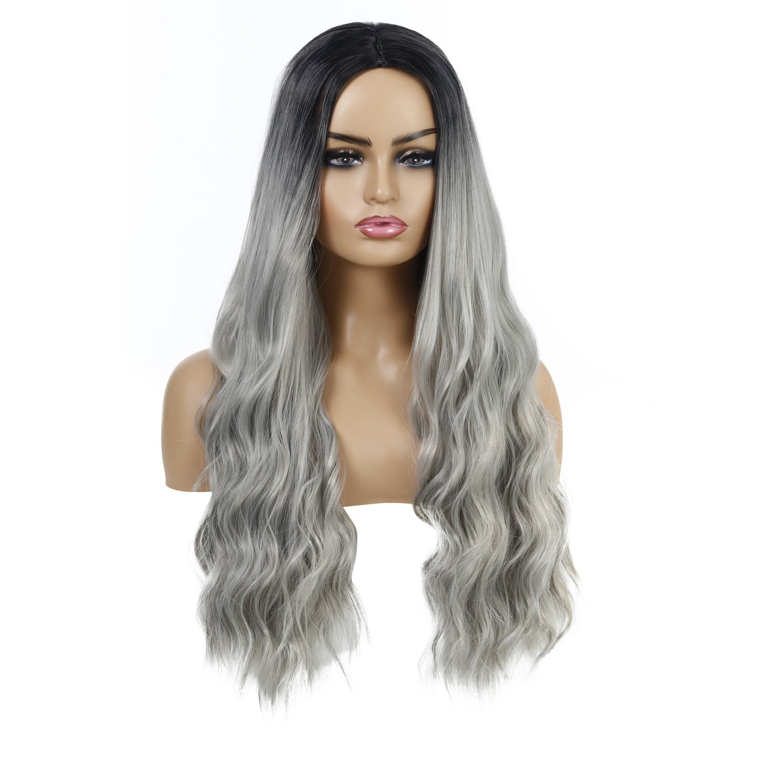 European And American Female Wigs, Wavy Curly Hair, Ladies Wig Head - 24 Timmar Deals