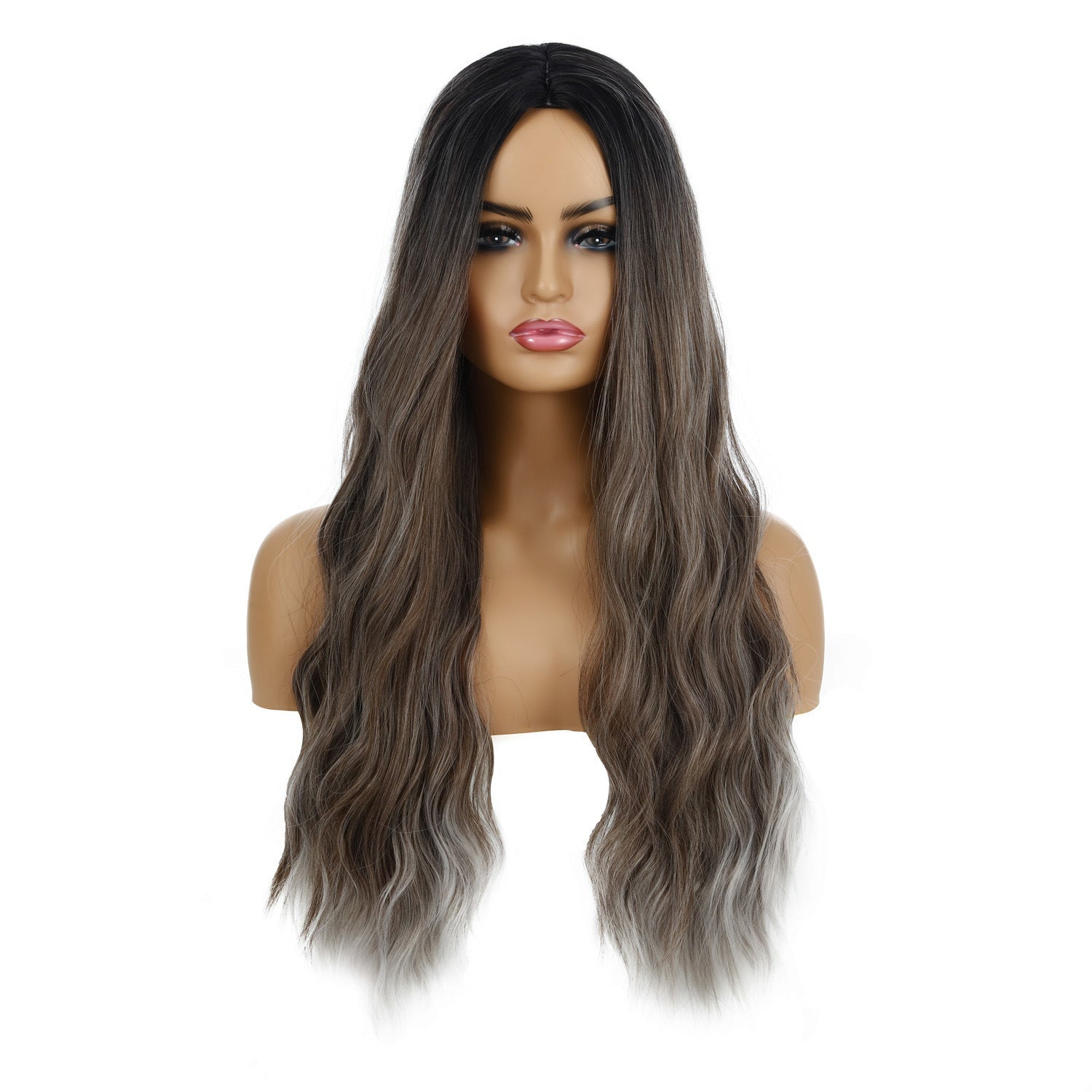 European And American Female Wigs, Wavy Curly Hair, Ladies Wig Head - 24 Timmar Deals