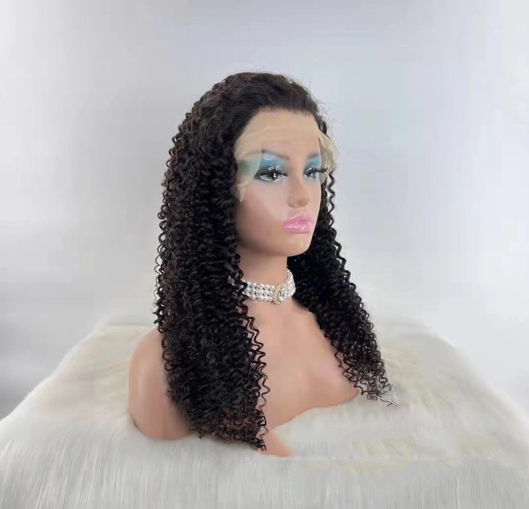 Jerry Curly 13x4 Lace Front Human Hair Wigs150 - 24 Timmar Deals
