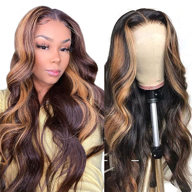 Women's Fashion Foreign Trade Wigs, Long Curly Hair, Chemical Fiber Wigs, Rose Net - 24 Timmar Deals