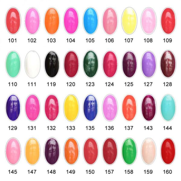 Full täckning Ren färg Paint Gel Gör-det-själv krämig textur Nagelgellack Manikyrlack Solid UV-gel - 24 Timmar Deals