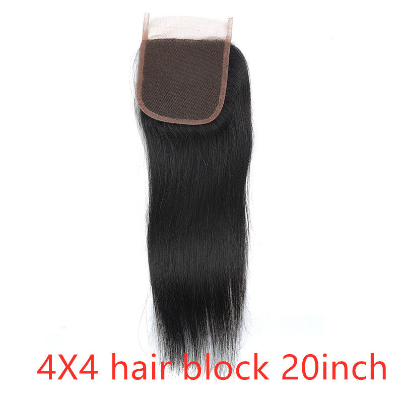 Real human hair straight wave human hair hair curtain natural color wig hair extension - 24 Timmar Deals