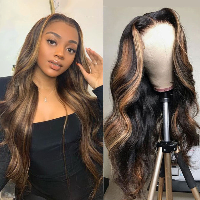 Women's Fashion Foreign Trade Wigs, Long Curly Hair, Chemical Fiber Wigs, Rose Net - 24 Timmar Deals