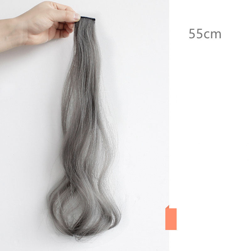 Color Wigs Female Long Hair Highlighting Gradient Invisible Curly Hair - 24 Timmar Deals