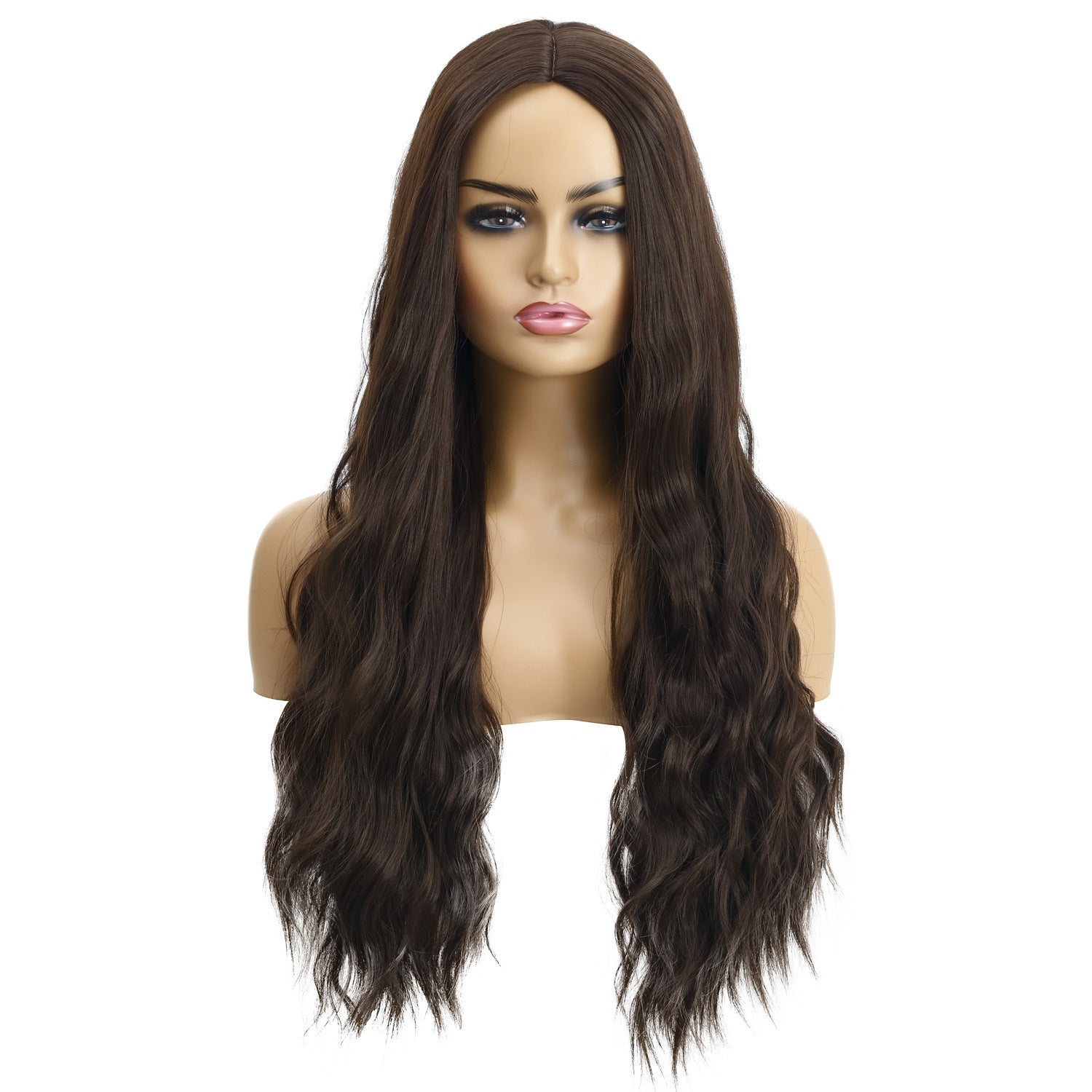 European And American Female Wigs, Wavy Curly Hair, Ladies Wig Head - 24 Timmar Deals