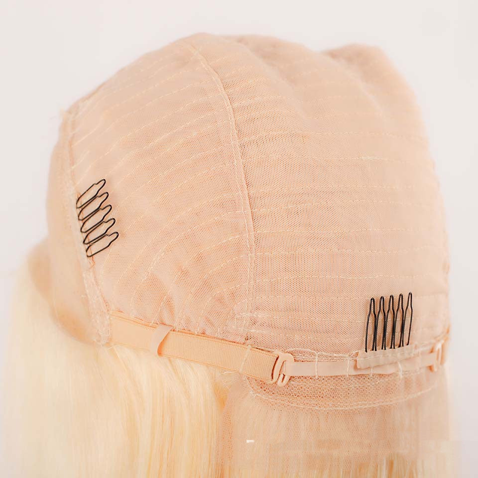 Hand Hook Mesh One Real Hair Headgear Wig STW - 24 Timmar Deals