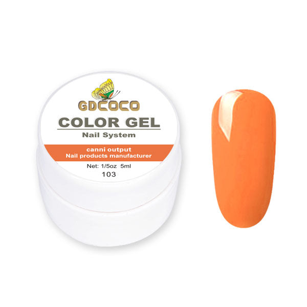 Full täckning Ren färg Paint Gel Gör-det-själv krämig textur Nagelgellack Manikyrlack Solid UV-gel - 24 Timmar Deals