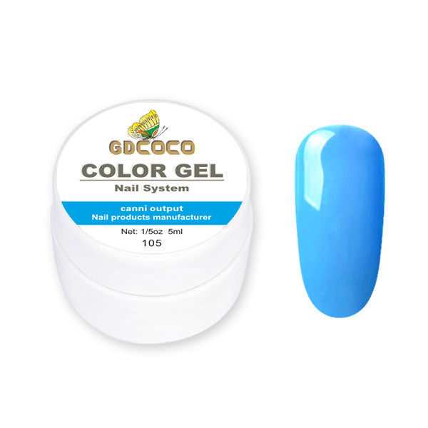 Full täckning Ren färg Paint Gel Gör-det-själv krämig textur Nagelgellack Manikyrlack Solid UV-gel - 24 Timmar Deals