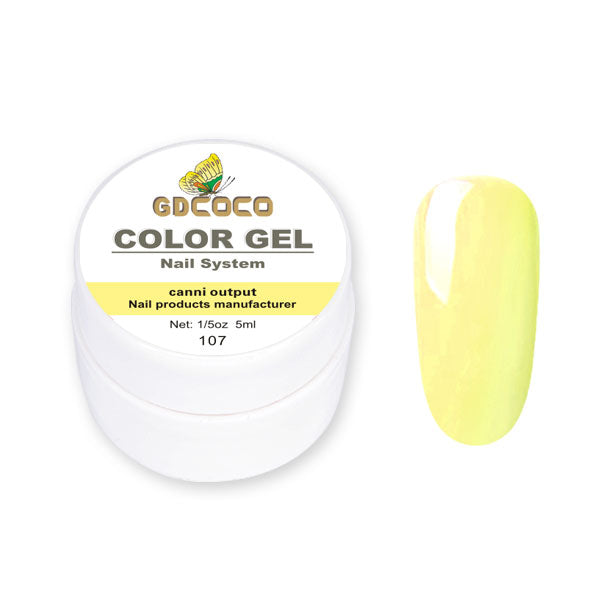 Full täckning Ren färg Paint Gel Gör-det-själv krämig textur Nagelgellack Manikyrlack Solid UV-gel - 24 Timmar Deals