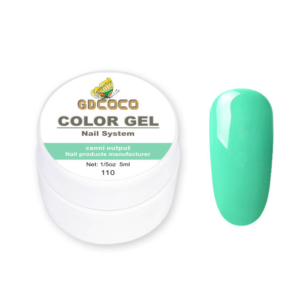 Full täckning Ren färg Paint Gel Gör-det-själv krämig textur Nagelgellack Manikyrlack Solid UV-gel - 24 Timmar Deals