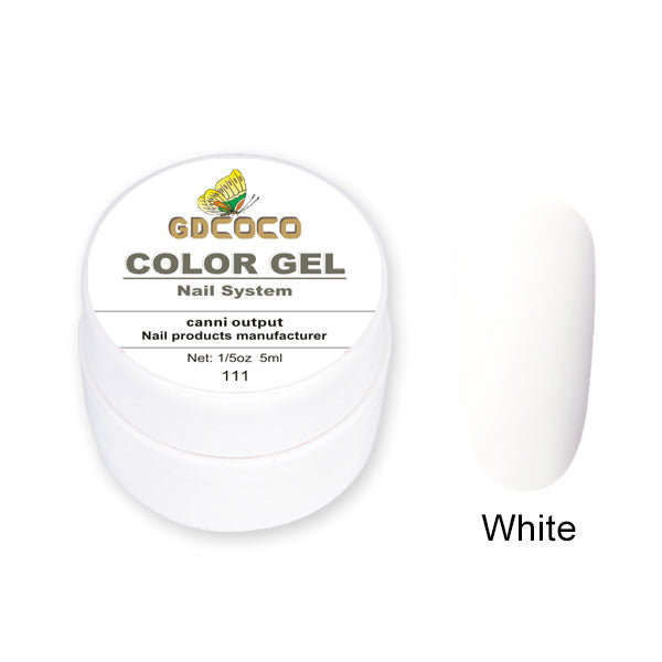 Full täckning Ren färg Paint Gel Gör-det-själv krämig textur Nagelgellack Manikyrlack Solid UV-gel - 24 Timmar Deals