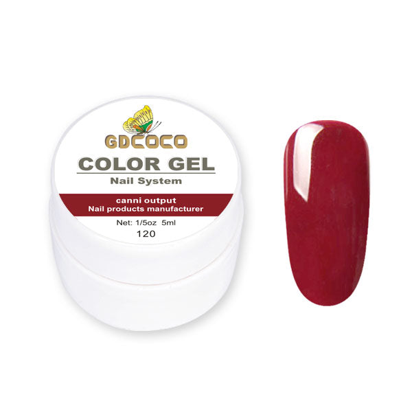 Full täckning Ren färg Paint Gel Gör-det-själv krämig textur Nagelgellack Manikyrlack Solid UV-gel - 24 Timmar Deals
