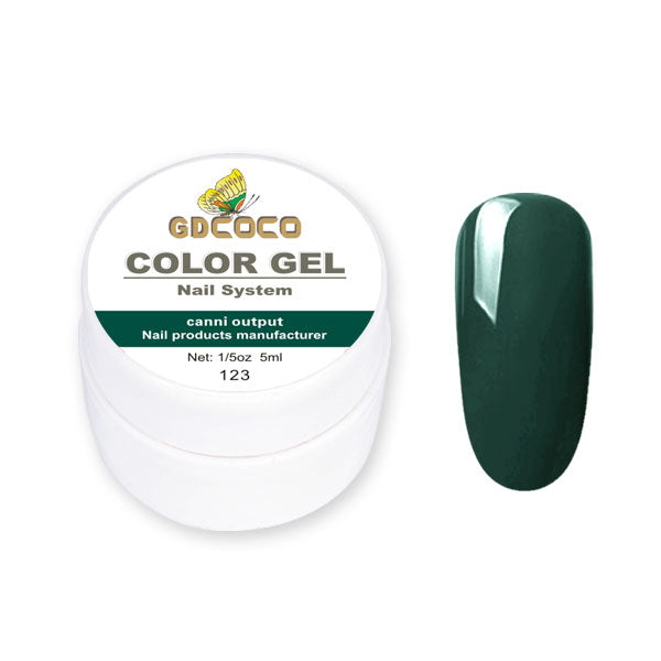 Full täckning Ren färg Paint Gel Gör-det-själv krämig textur Nagelgellack Manikyrlack Solid UV-gel - 24 Timmar Deals