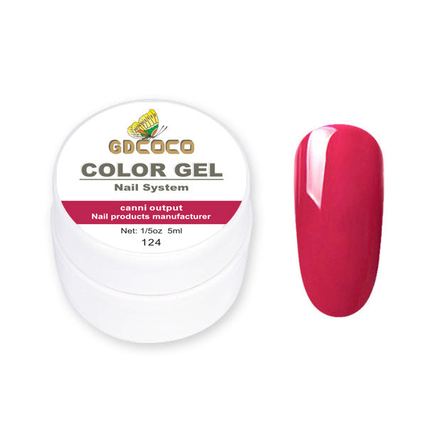 Full täckning Ren färg Paint Gel Gör-det-själv krämig textur Nagelgellack Manikyrlack Solid UV-gel - 24 Timmar Deals