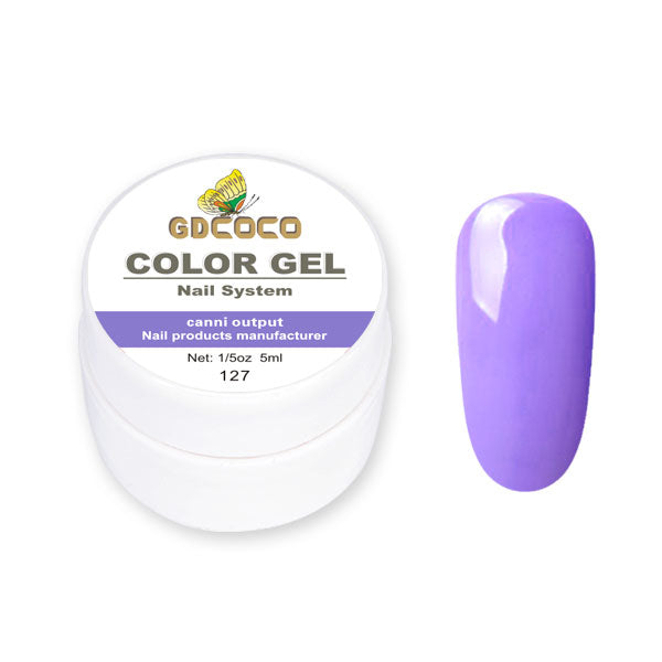 Full täckning Ren färg Paint Gel Gör-det-själv krämig textur Nagelgellack Manikyrlack Solid UV-gel - 24 Timmar Deals