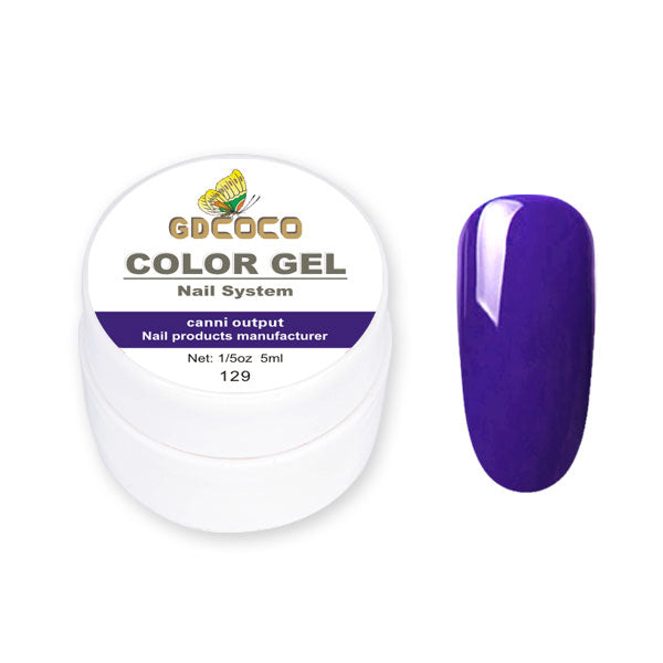 Full täckning Ren färg Paint Gel Gör-det-själv krämig textur Nagelgellack Manikyrlack Solid UV-gel - 24 Timmar Deals