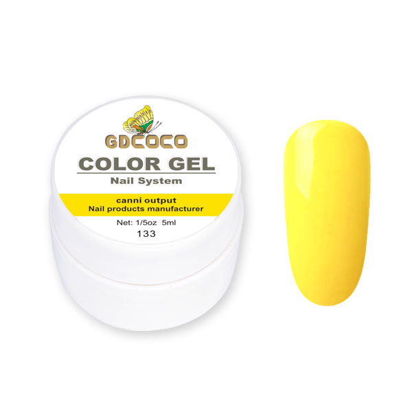 Full täckning Ren färg Paint Gel Gör-det-själv krämig textur Nagelgellack Manikyrlack Solid UV-gel - 24 Timmar Deals