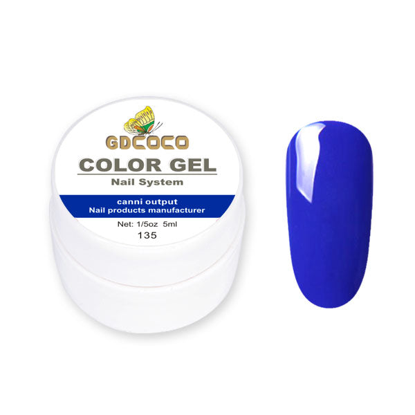Full täckning Ren färg Paint Gel Gör-det-själv krämig textur Nagelgellack Manikyrlack Solid UV-gel - 24 Timmar Deals