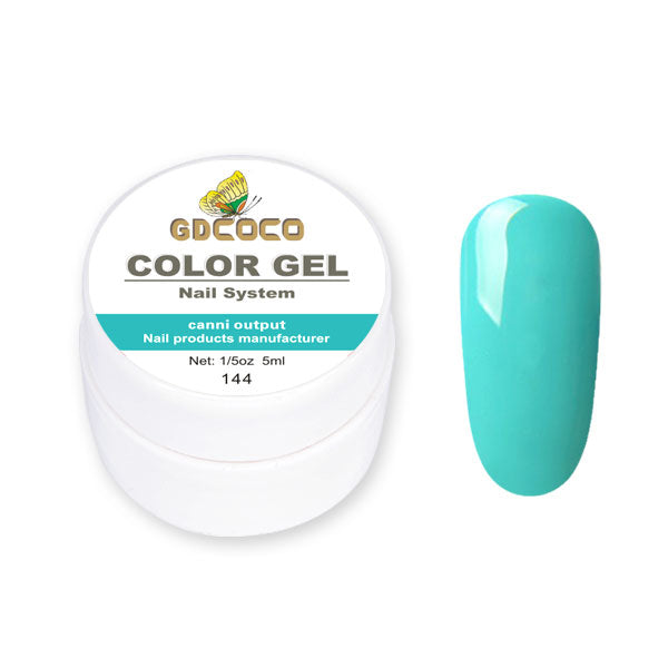Full täckning Ren färg Paint Gel Gör-det-själv krämig textur Nagelgellack Manikyrlack Solid UV-gel - 24 Timmar Deals