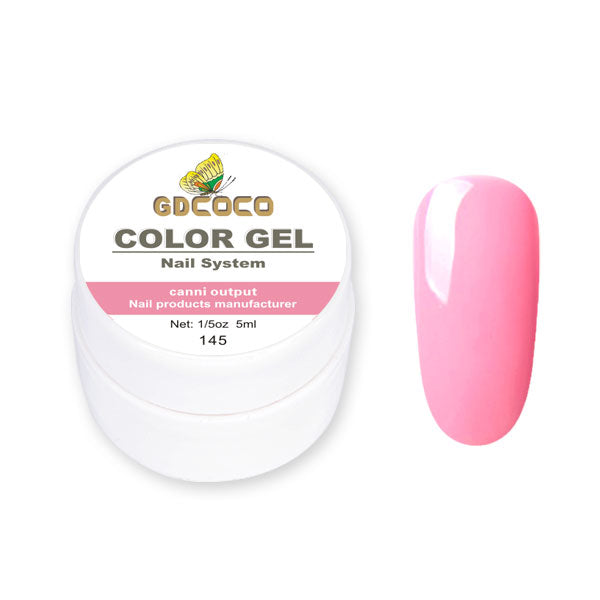 Full täckning Ren färg Paint Gel Gör-det-själv krämig textur Nagelgellack Manikyrlack Solid UV-gel - 24 Timmar Deals