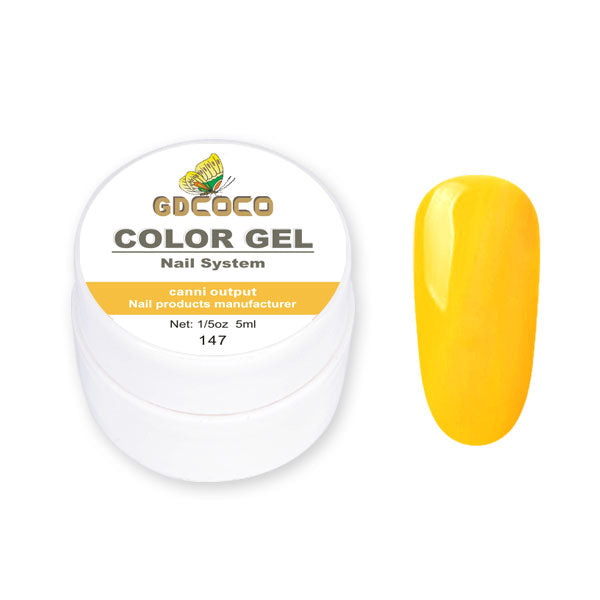 Full täckning Ren färg Paint Gel Gör-det-själv krämig textur Nagelgellack Manikyrlack Solid UV-gel - 24 Timmar Deals