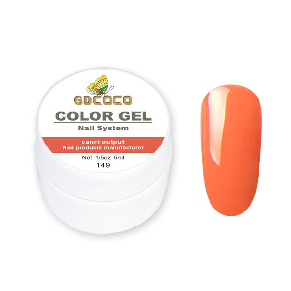 Full täckning Ren färg Paint Gel Gör-det-själv krämig textur Nagelgellack Manikyrlack Solid UV-gel - 24 Timmar Deals