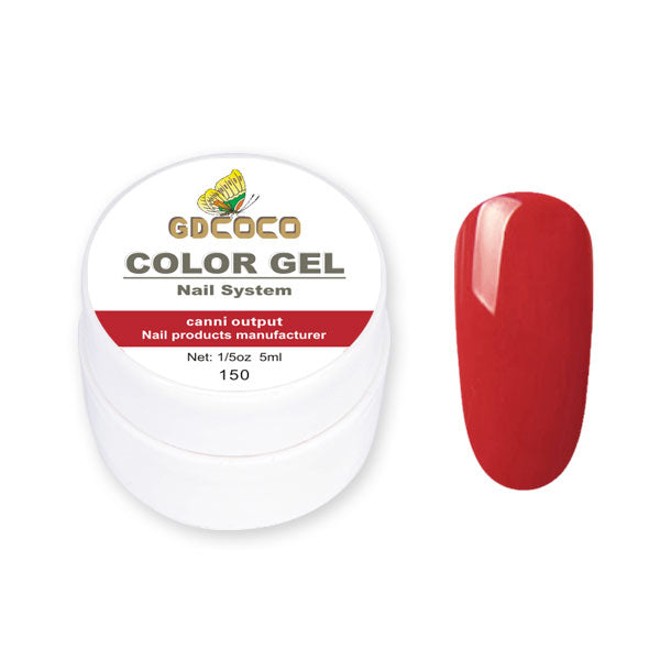 Full täckning Ren färg Paint Gel Gör-det-själv krämig textur Nagelgellack Manikyrlack Solid UV-gel - 24 Timmar Deals
