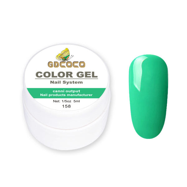 Full täckning Ren färg Paint Gel Gör-det-själv krämig textur Nagelgellack Manikyrlack Solid UV-gel - 24 Timmar Deals