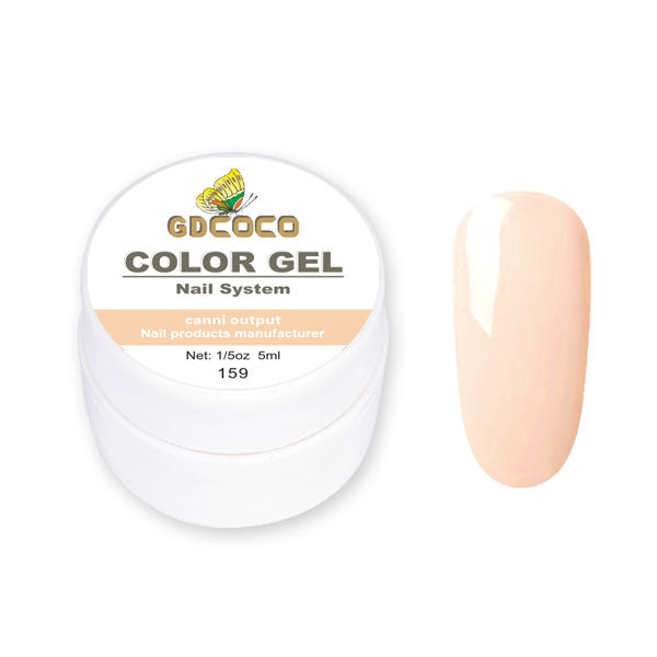 Full täckning Ren färg Paint Gel Gör-det-själv krämig textur Nagelgellack Manikyrlack Solid UV-gel - 24 Timmar Deals
