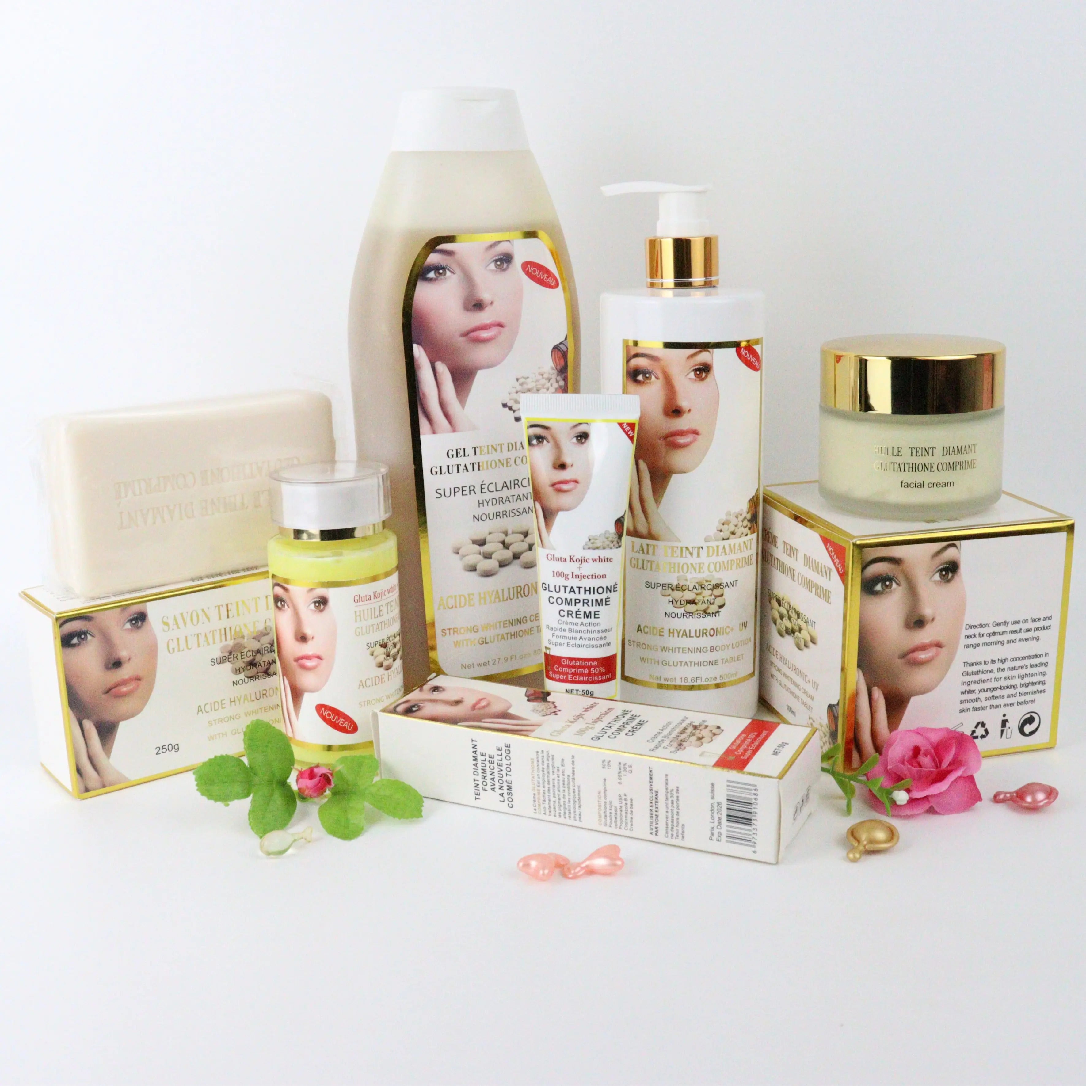 Diamant Super Eclaircissant Gluta Comprime Skin Care Set - 24 Timmar Deals
