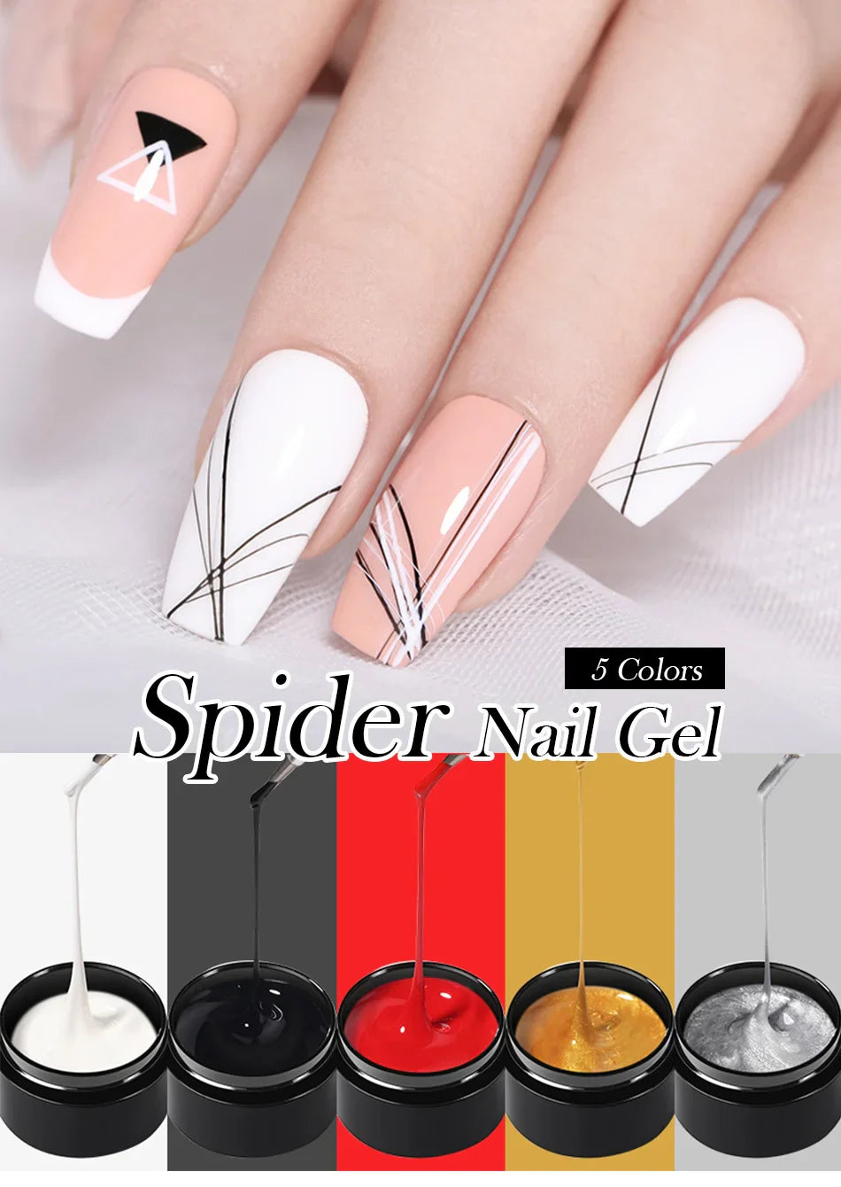 Spider Nail Gel Creative Wire Drawing Gel Lack - 24 Timmar Deals
